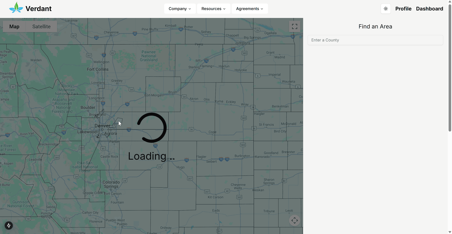 Clicking on the map